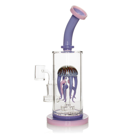 RED EYE GLASS JELLYFISH DAB RIG - 10"