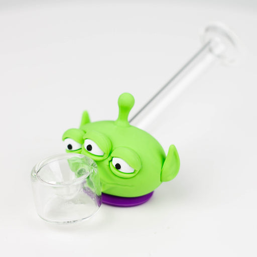 4" Alien Glass hand pipe-Assorted [H361]_0