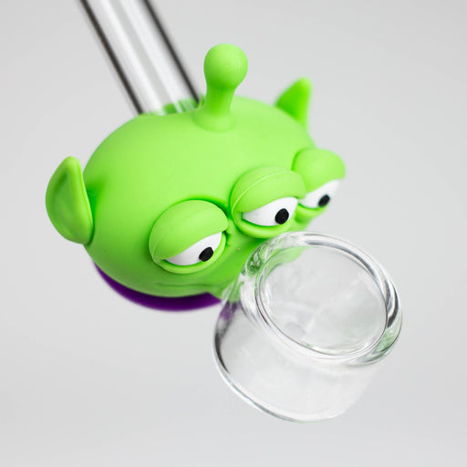 4" Alien Glass hand pipe-Assorted [H361]_1