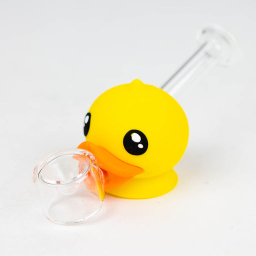 4" Duck Glass hand pipe-Assorted [H360]_0