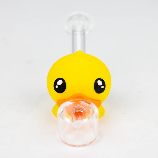 4" Duck Glass hand pipe-Assorted [H360]_1