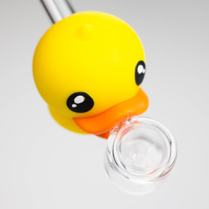 4" Duck Glass hand pipe-Assorted [H360]_3