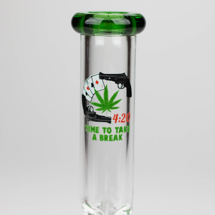 7" Zoom Glass Bong with Bowl [AK050]_7