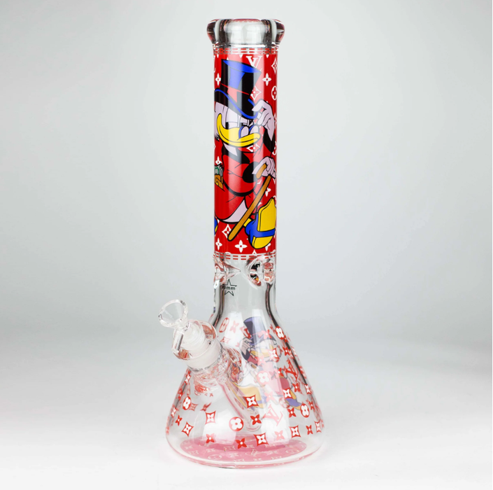 14" Cartoon Glow 9 mm glass bong [PIP835]_4