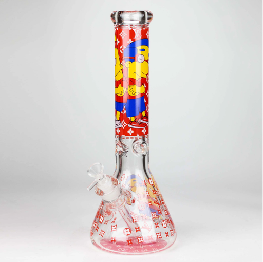 14" Cartoon Glow 9 mm glass bong [PIP835]_1