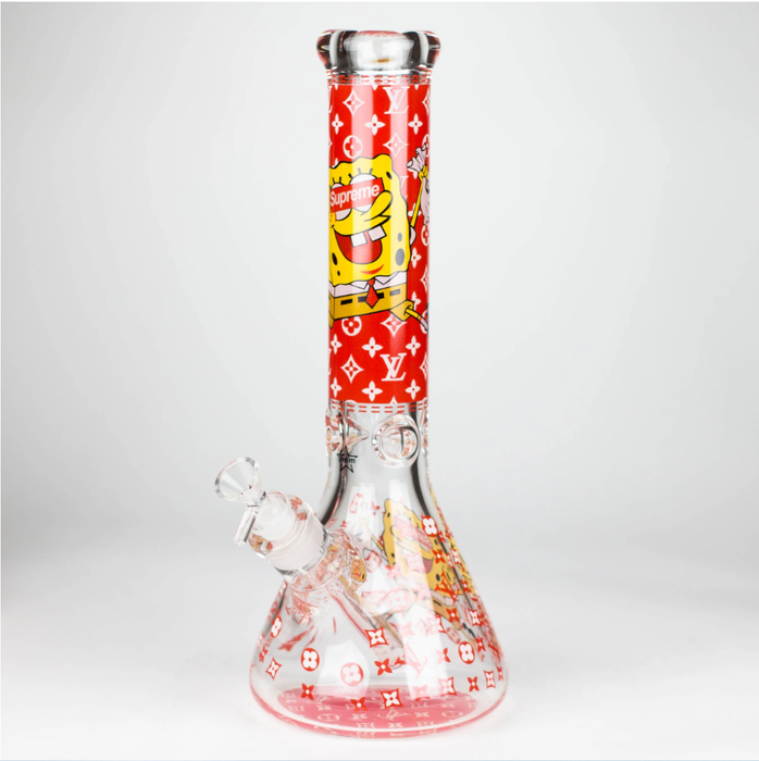 14" Cartoon Glow 9 mm glass bong [PIP835]_9