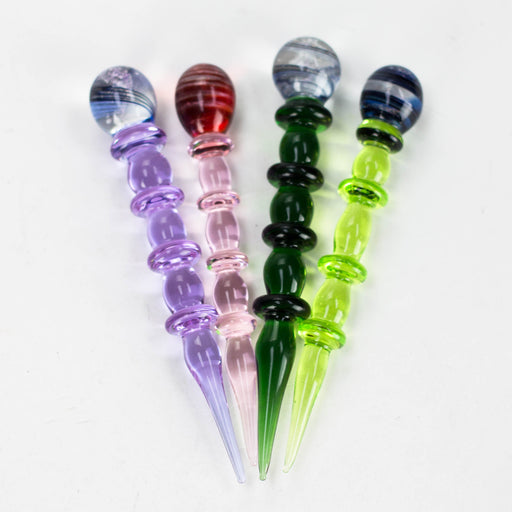 Shine glassworks hand made coloured Dabber with Dichro End Made In Canada_0