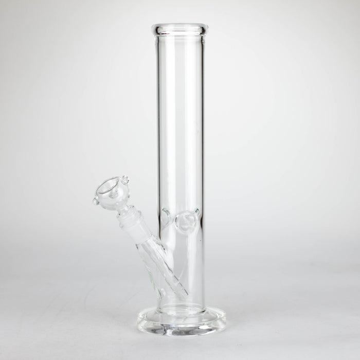 12" Clear Straight Tube Bong_0