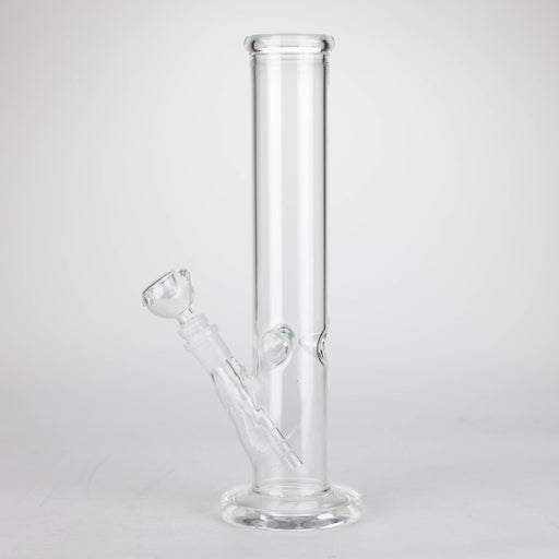 12" Clear Straight Tube Bong_1