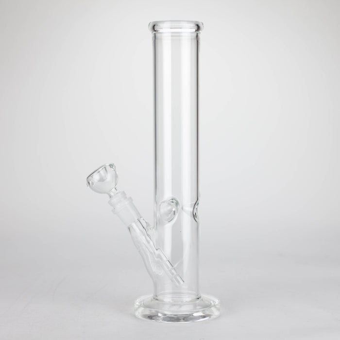 12" Clear Straight Tube Bong_1