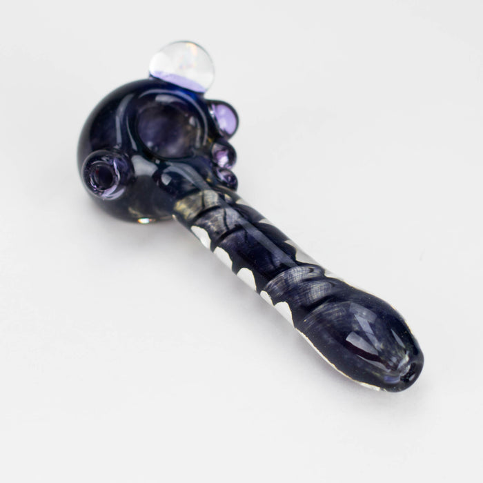 Shine Glassworks | Deluxe Frit Pipe with Large Opal - Made in Canada_2