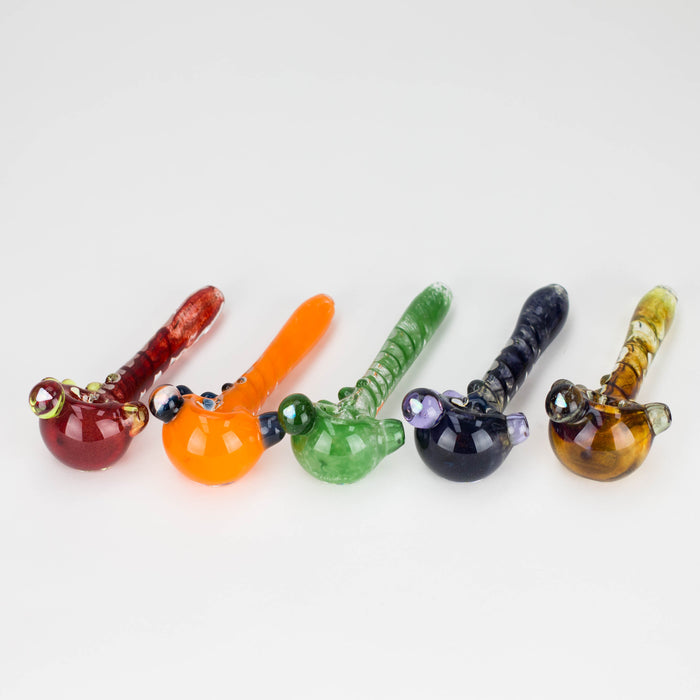 Shine Glassworks | Deluxe Frit Pipe with Large Opal - Made in Canada_3