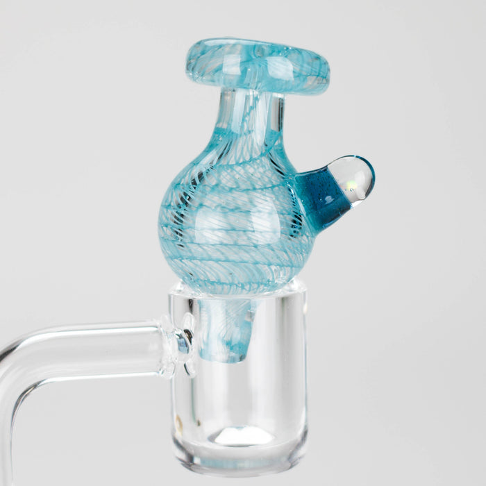 Shine Glassworks | Latticino Bubble Carb Cap - Made in Canada_5