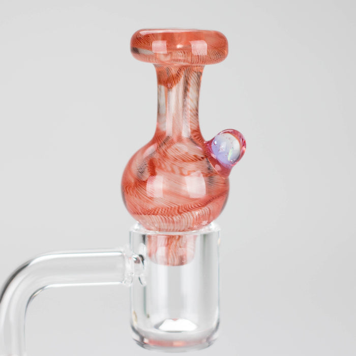 Shine Glassworks | Latticino Bubble Carb Cap - Made in Canada_4