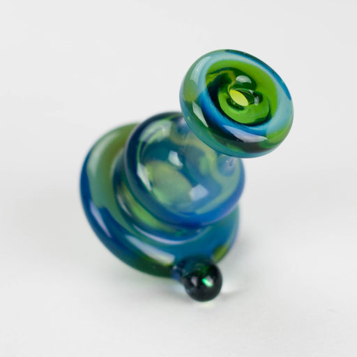 Shine Glassworks | Fume Coloured Carb Cap with Micro Opal - Made in Canada_1