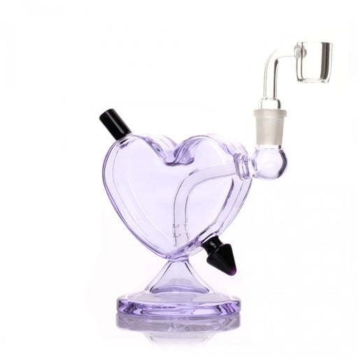 RED EYE GLASS CUPID DAB RIG - 4"