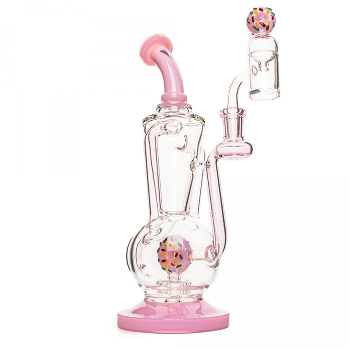 RED EYE GLASS DUNKER DUAL UPTAKE CONCENTRATE RECYCLER - 11"
