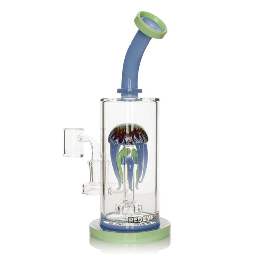 RED EYE GLASS JELLYFISH DAB RIG - 10"