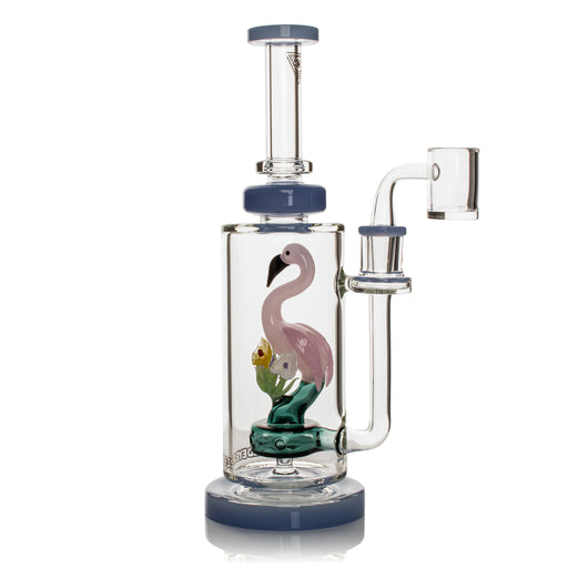 RED EYE GLASS FLAMINGO DAB RIG - 10"