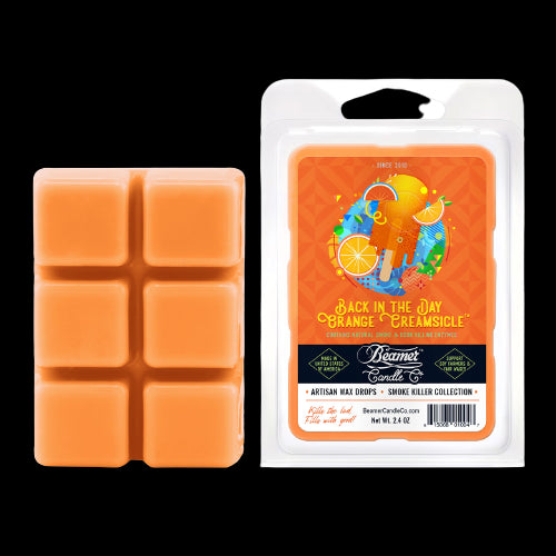 BEAMER CANDLE ARTISAN WAX MELTS - BACK IN THE DAY ORANGE CREAMSICLE