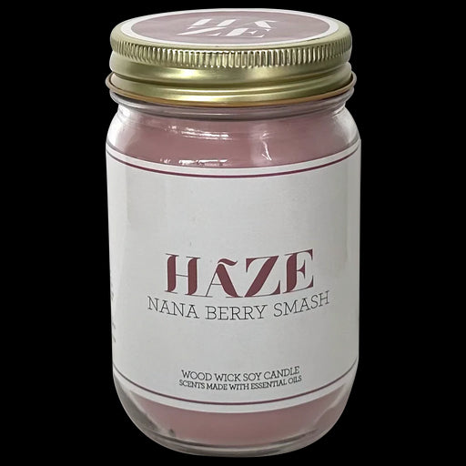 HAZE - WOOD WICK SOY CANDLE - NANA BERRY SMASH