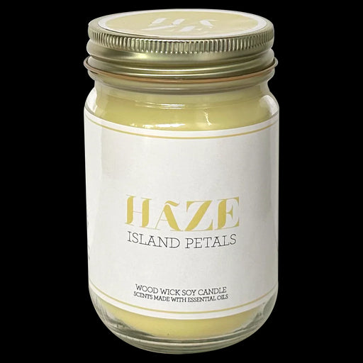 HAZE - WOOD WICK SOY CANDLE - ISLAND PETALS