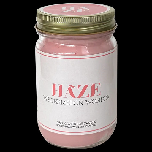 HAZE - WOOD WICK SOY CANDLE - WATERMELON WONDER