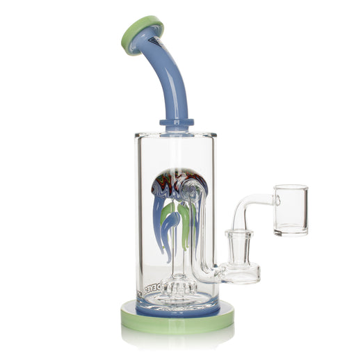 RED EYE GLASS JELLYFISH DAB RIG - 10"