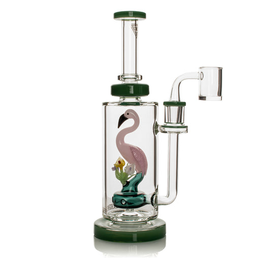 RED EYE GLASS FLAMINGO DAB RIG - 10"