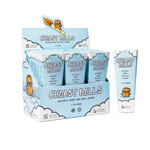 Choast Rolls | 6 Pack Hemp Cones - 15 Packs Per Box_0