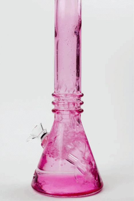 12" Blueberry colored soft glass water bong_6
