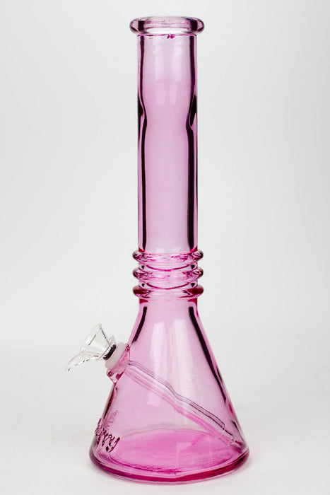 12" Blueberry colored soft glass water bong_12