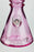 12" Blueberry colored soft glass water bong_3