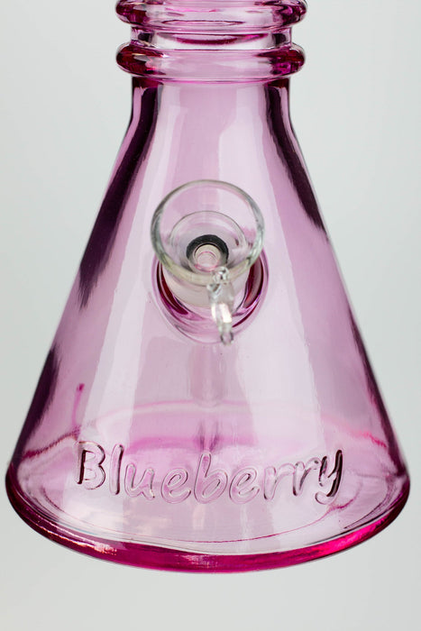 12" Blueberry colored soft glass water bong_3
