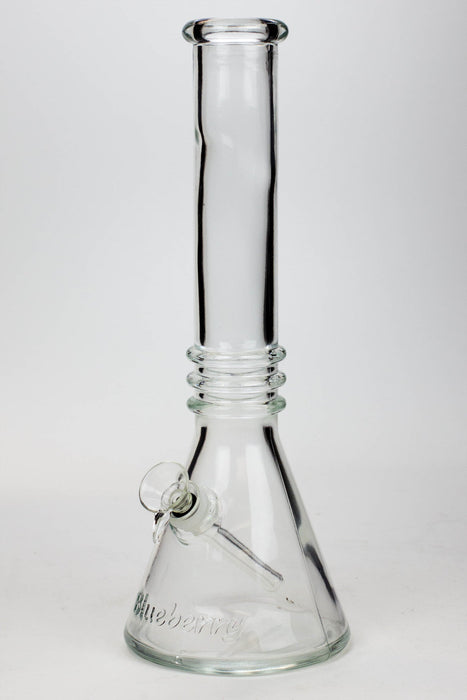 12" Blueberry colored soft glass water bong_8