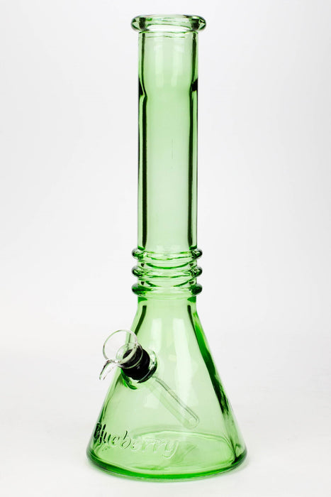 12" Blueberry colored soft glass water bong_9
