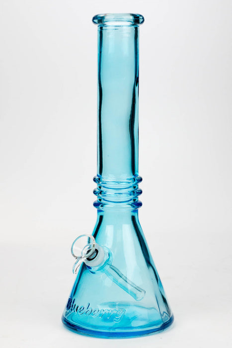 12" Blueberry colored soft glass water bong_11