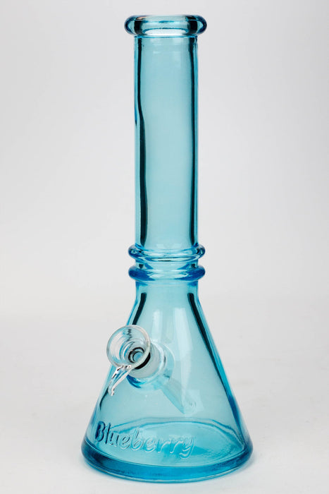 10" Blueberry colored soft glass water bong_9
