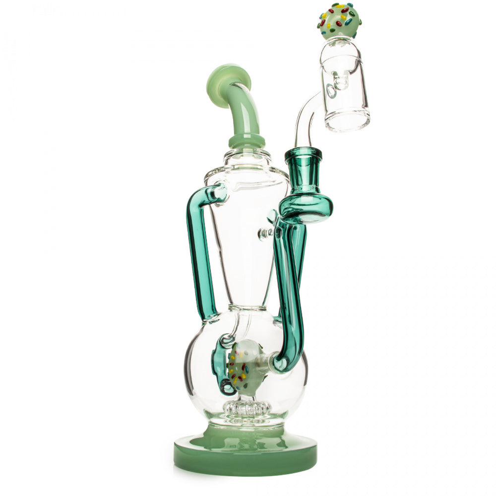 RED EYE GLASS DUNKER DUAL UPTAKE CONCENTRATE RECYCLER - 11"