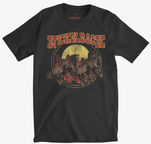 Nickelback | "Wild Horses" Unisex's T-Shirt Black - Officially Licensed_0