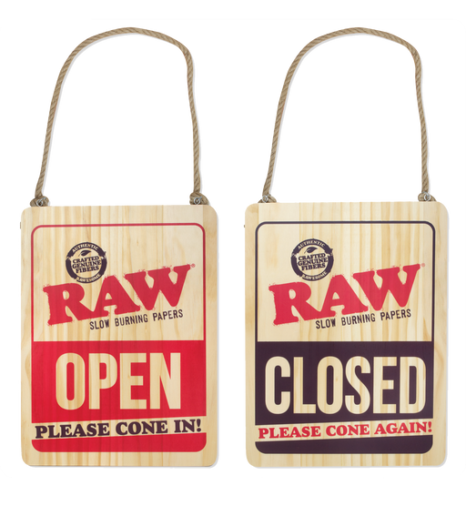 RAW | WOODEN OPEN & CLOSED SIGN_0