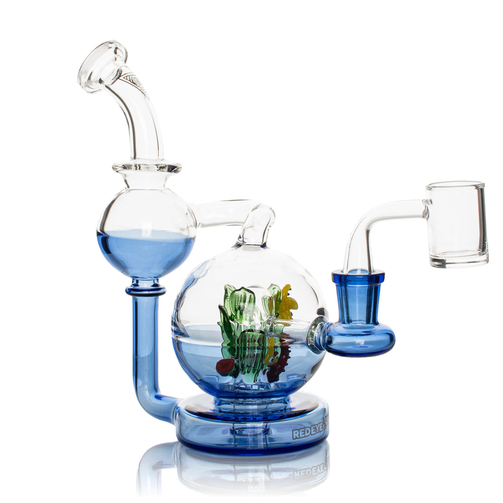 RED EYE GLASS SEALIFE ORBR RECYCLER DAB RIG - 7"