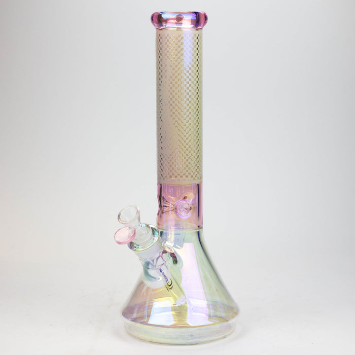 13" Genie electroplated glass beaker bong ( F11 )_8