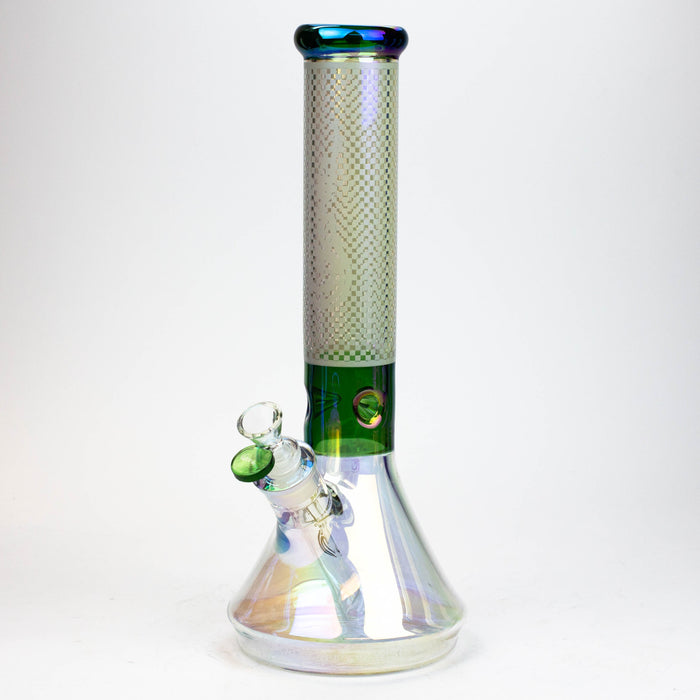 13" Genie electroplated glass beaker bong ( F11 )_9