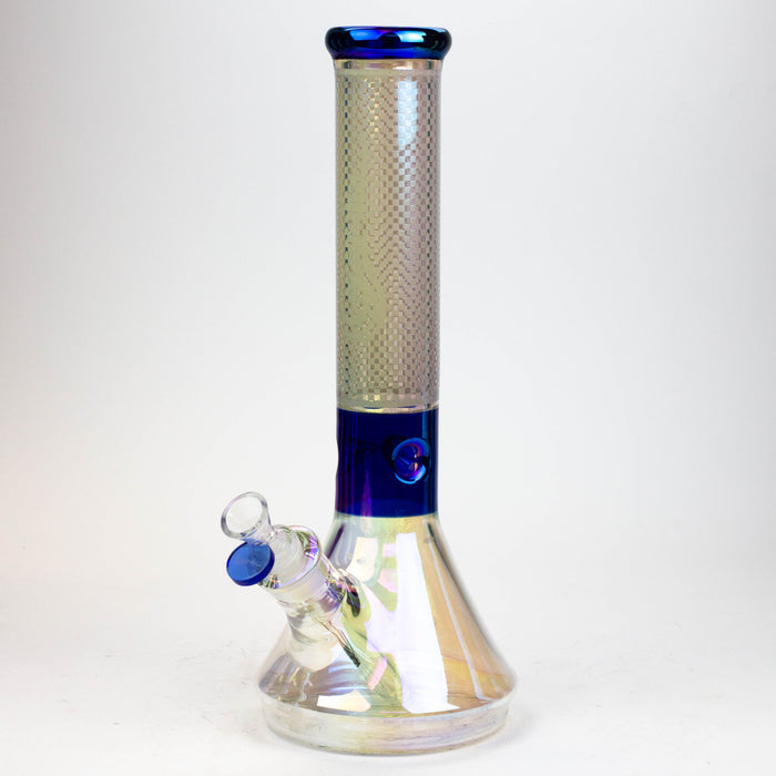 13" Genie electroplated glass beaker bong ( F11 )_11