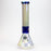 13" Genie electroplated glass beaker bong ( F11 )_2