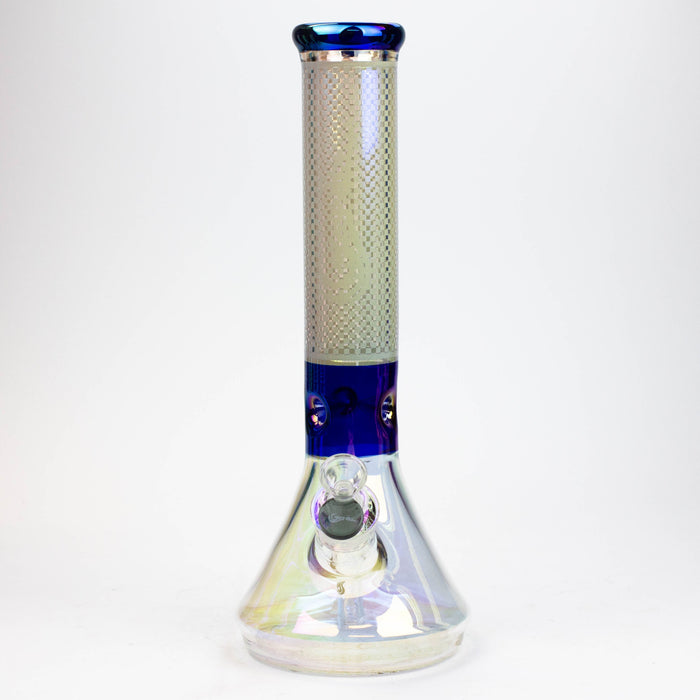 13" Genie electroplated glass beaker bong ( F11 )_2