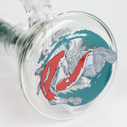 Infyniti | Untamed 14" 7 mm classic beaker water bong - Koi Fish [GP2021]_1