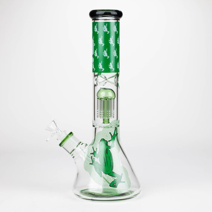 Infyniti | Untamed 14" 7 mm classic beaker water bong - Green Frog [GP2015]_4