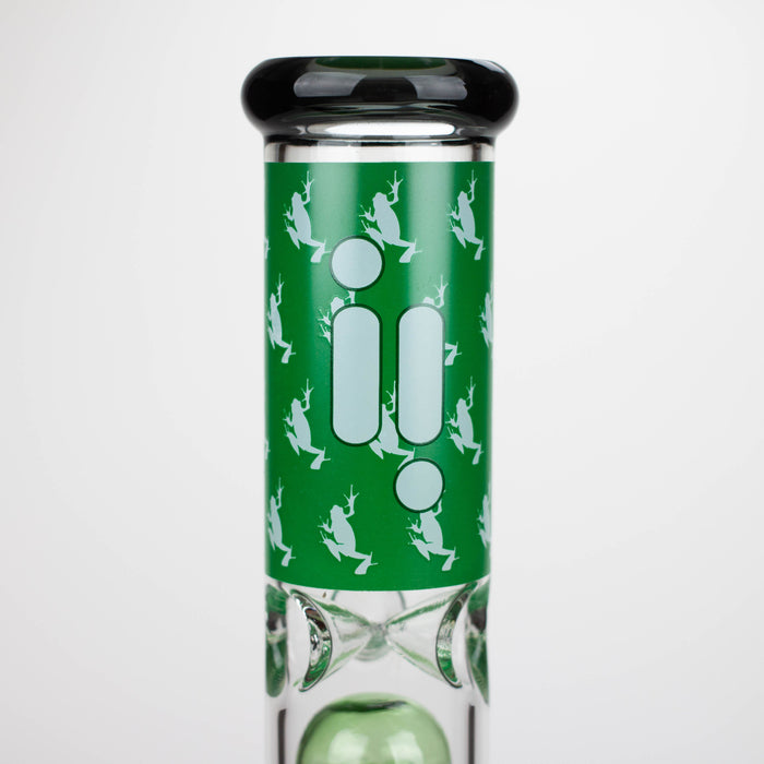Infyniti | Untamed 14" 7 mm classic beaker water bong - Green Frog [GP2015]_6